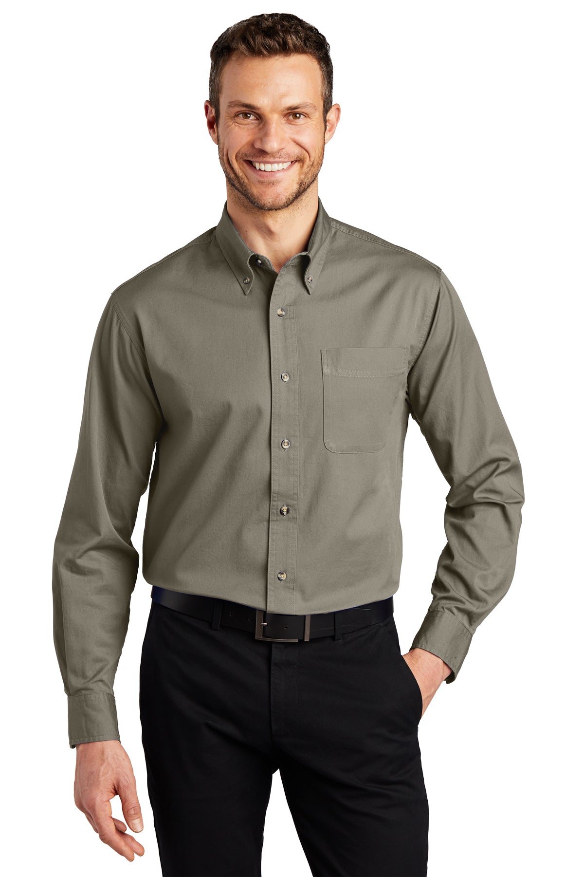 Port Authority® Tall Long Sleeve Twill Shirt