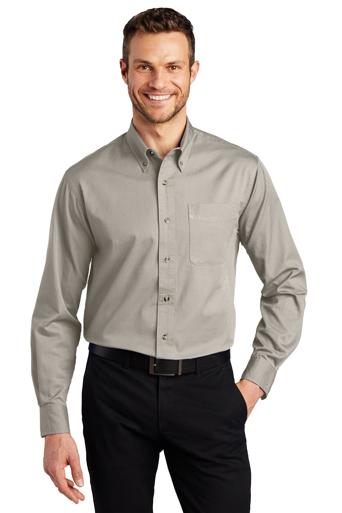 Port Authority® Tall Long Sleeve Twill Shirt