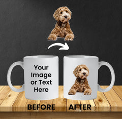 Custom Design Mug, Design Your Own Mug For Men And Women Birthday Gift, Personalized Mug, Black Mug Gift, Coffee Mug White, Customizable Mug