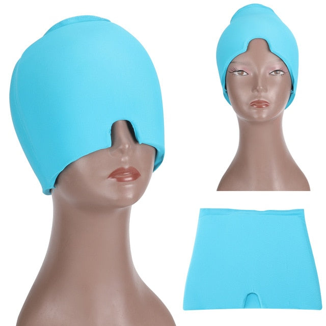 Headache Relief Ice Pack, Cold Compress for Migraine Relief, Super Soft Ice Pack Head Wrap, Cold Therapy, Headache Relief Cap
