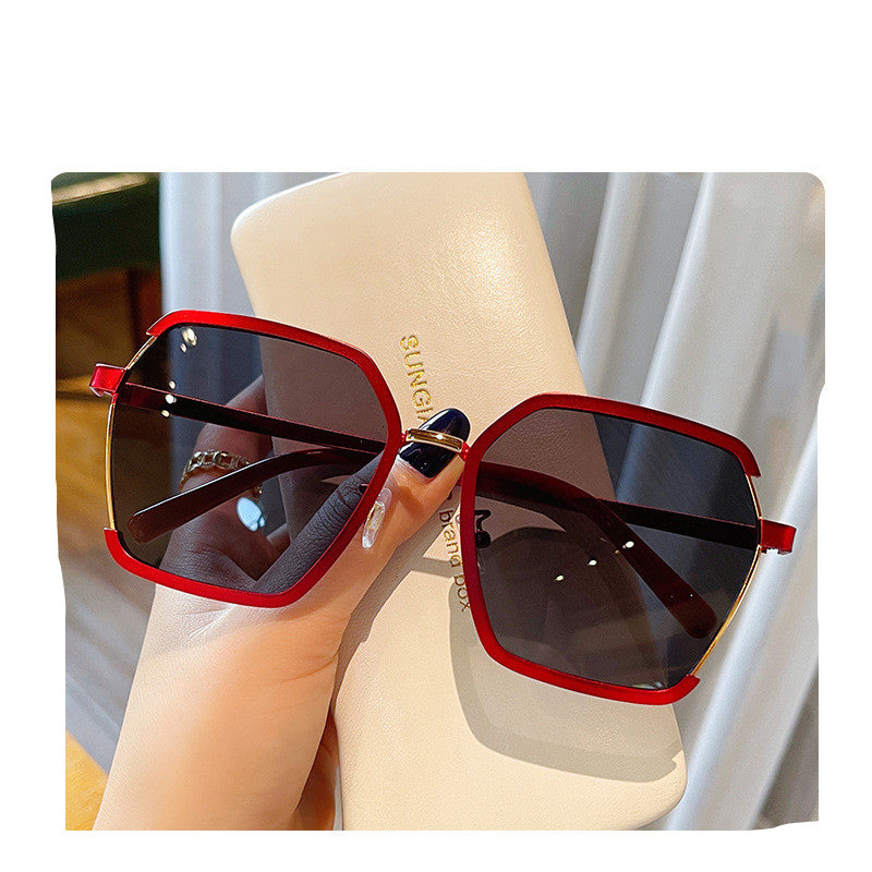 UV400 Oversize Vintage Metal Sunglasses