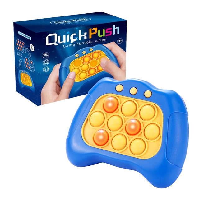 Electronic Poplight Fidget Game, Quick Push Pop Fidget Toy Handheld Gaming Console For Stress, Quick Push Bubble Handheld Game Console, Portable Anti-Stress Toy for Kids Relief, Memory Training and Concentration, Bubble Sensory, Fidget Toys, Bubble Squeez