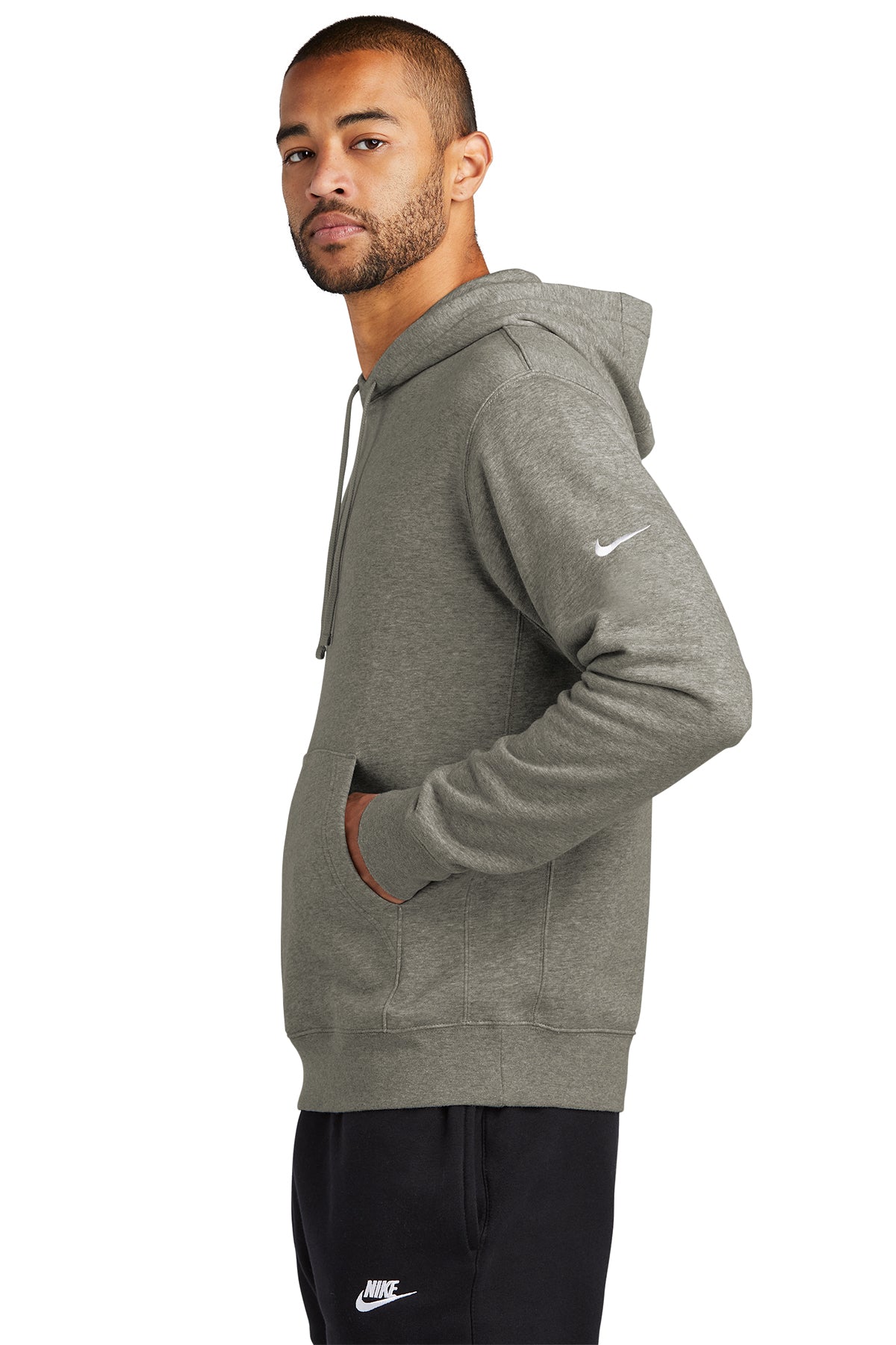 Nike Club Fleece Sleeve Swoosh Pullover Hoodie