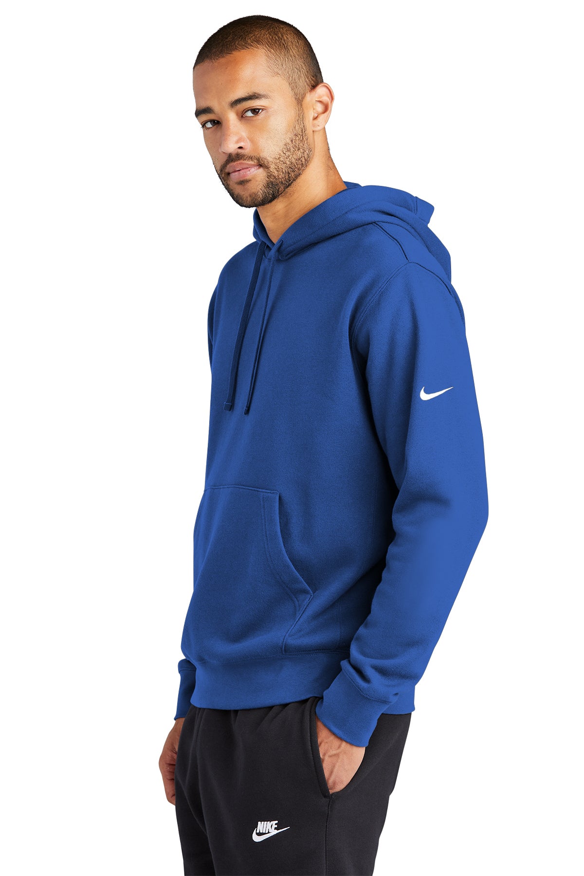Nike Club Fleece Sleeve Swoosh Pullover Hoodie