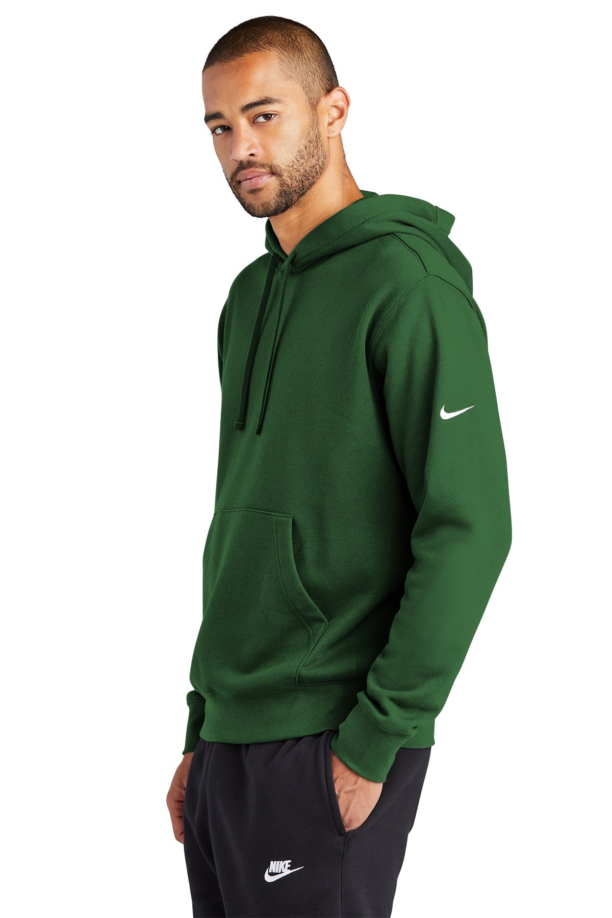 Nike Club Fleece Sleeve Swoosh Pullover Hoodie