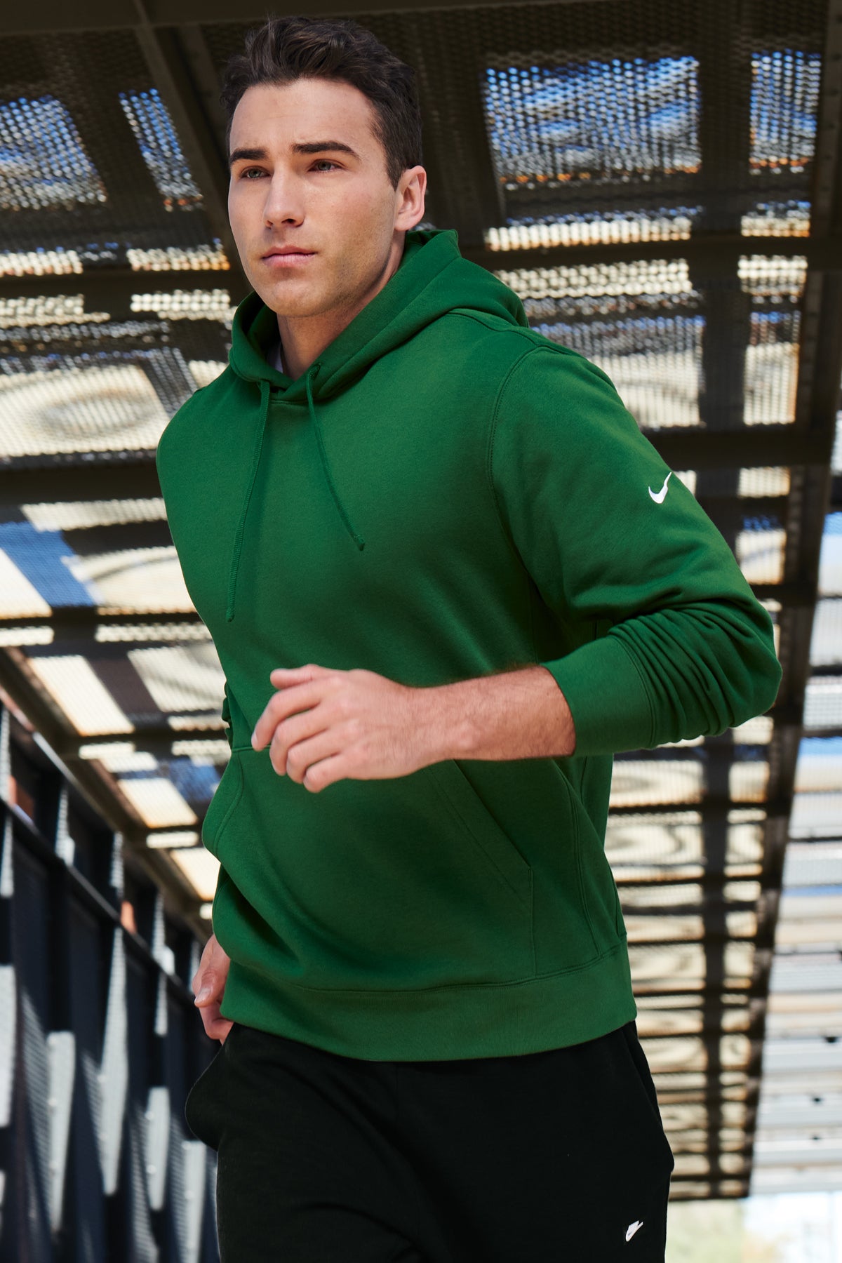 Nike Club Fleece Sleeve Swoosh Pullover Hoodie