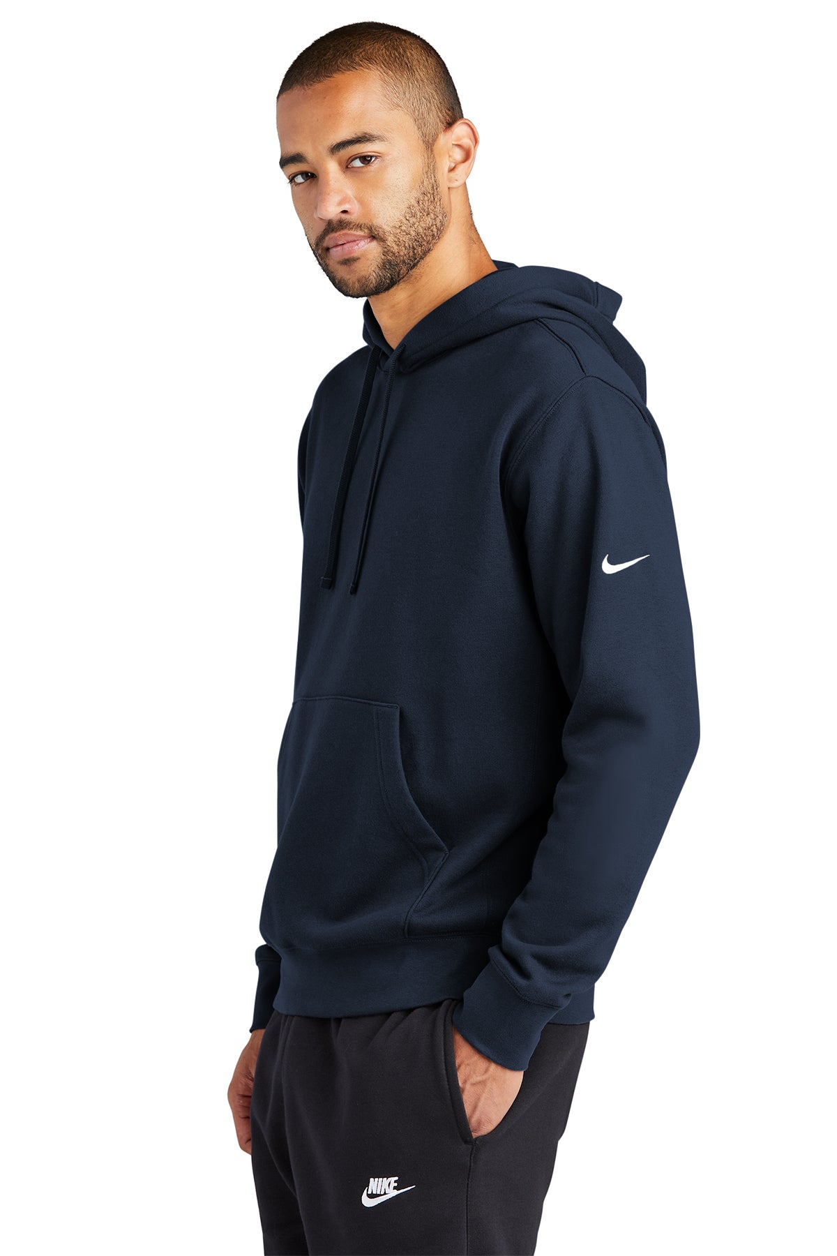 Nike Club Fleece Sleeve Swoosh Pullover Hoodie