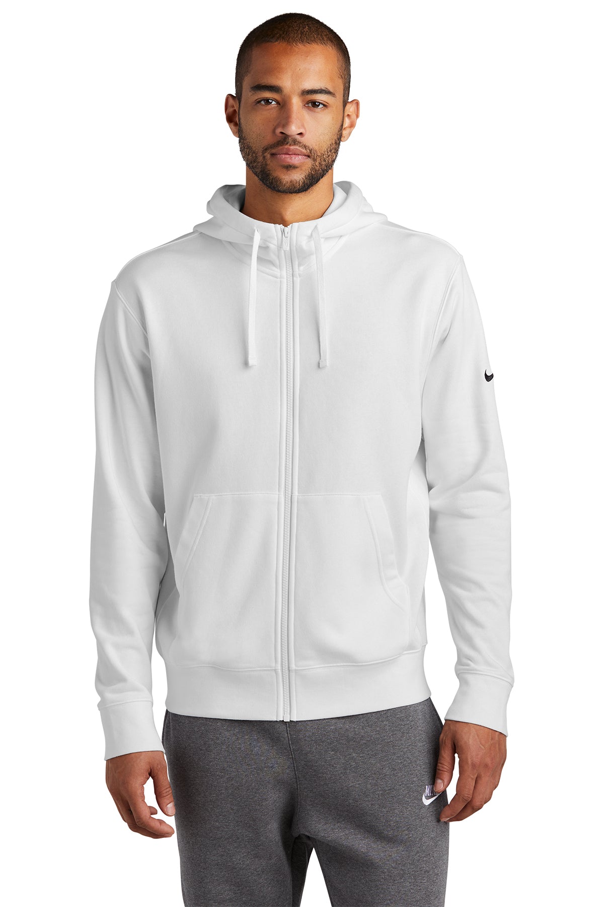 Nike Club Fleece Sleeve Swoosh Full-Zip Hoodie