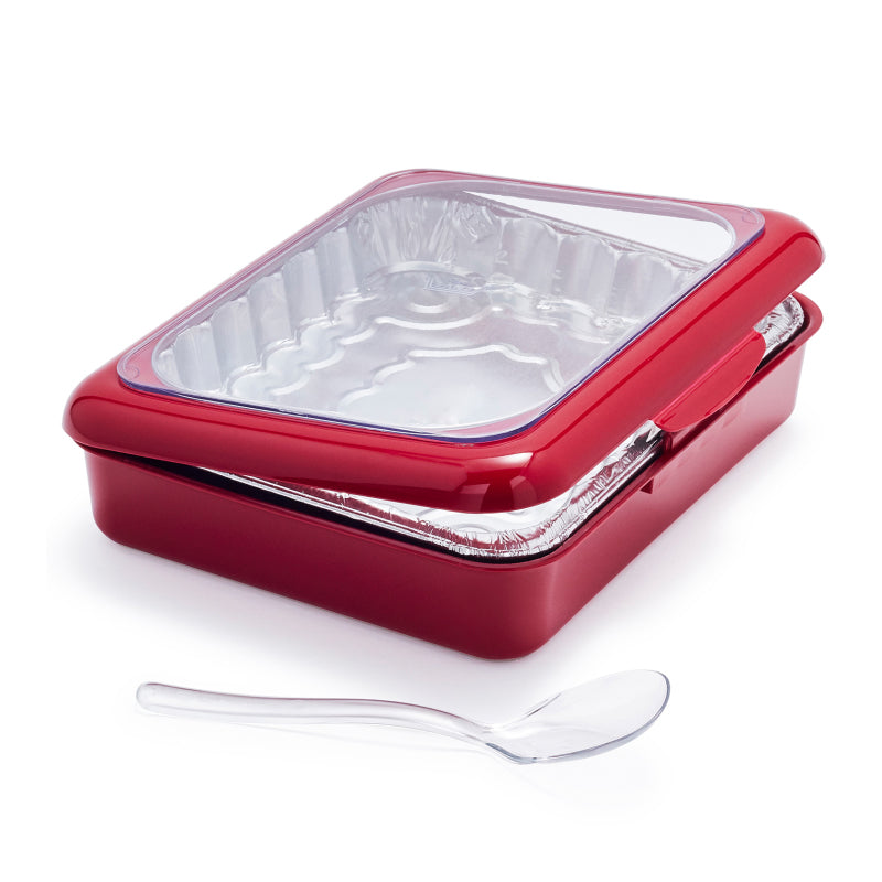 Portable casserole cutlery storage box