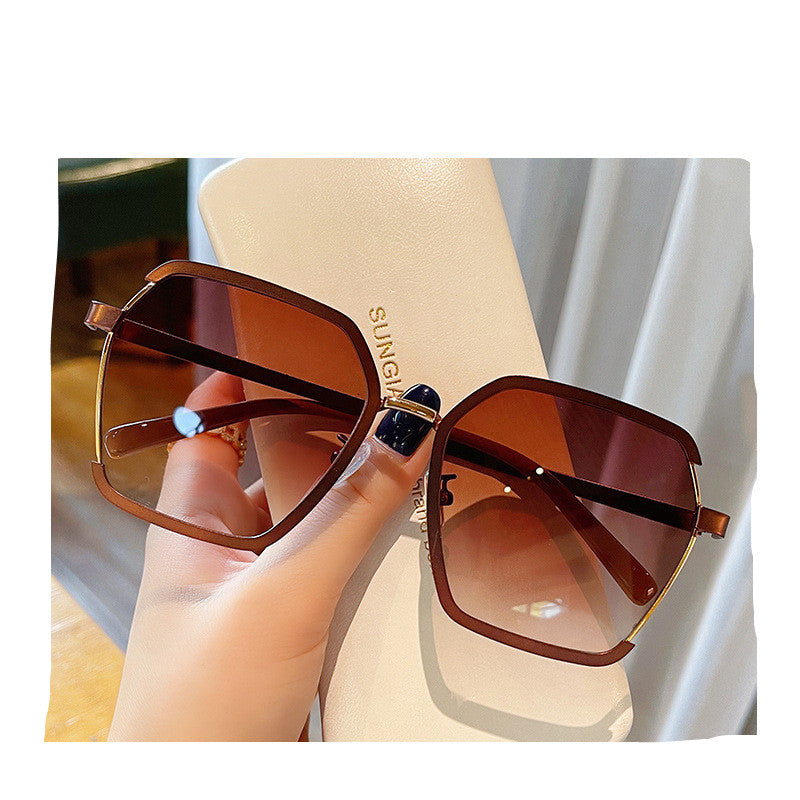 UV400 Oversize Vintage Metal Sunglasses