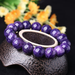 Natural Charoite Amethyst Dragon Crystal Bracelet