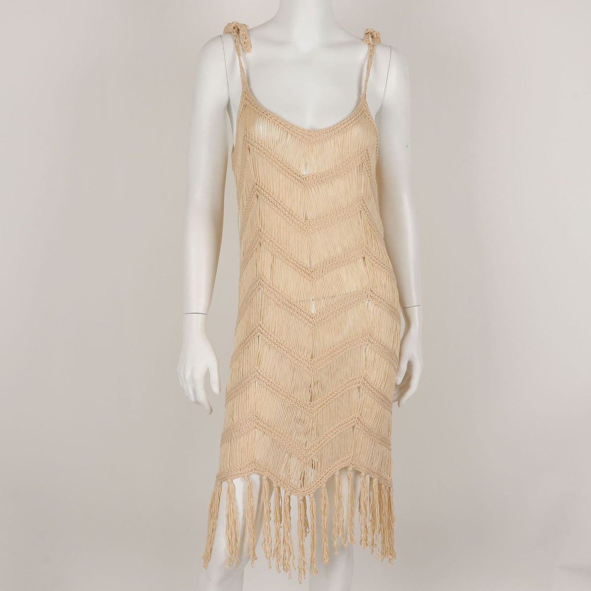 European And American Vintage Knitted Halter Dress
