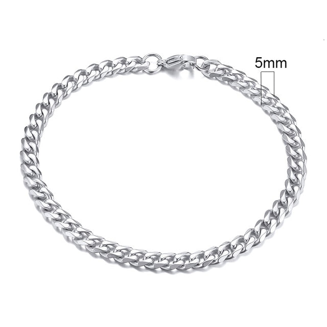 Vnox Men's Chunky Curb Chain Bracelet, Men's Bracelet Summer Gift for Him Boyfriend Husband