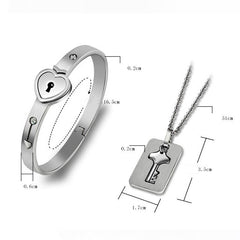 Couple bracelet concentric lock love lock
