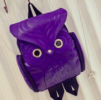 Japanese and Korean trends, women's Owl backpack, leisure travel bag, fashion personality cartoon Backpack