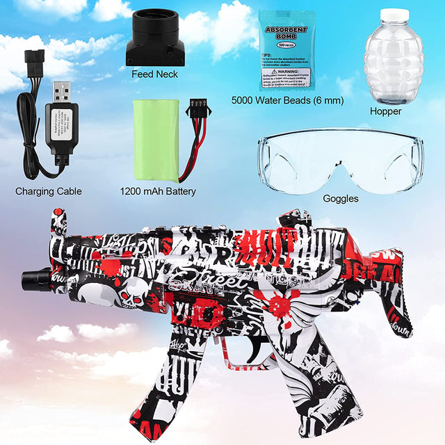 Airsoft Splatter Blaster Gun, Outdoor Indoor Best Gift for Holidays Christmas Birthday, Gel Ball Blaster Splatter Toy, Water Gun Electric Automatic Outdoor Activity