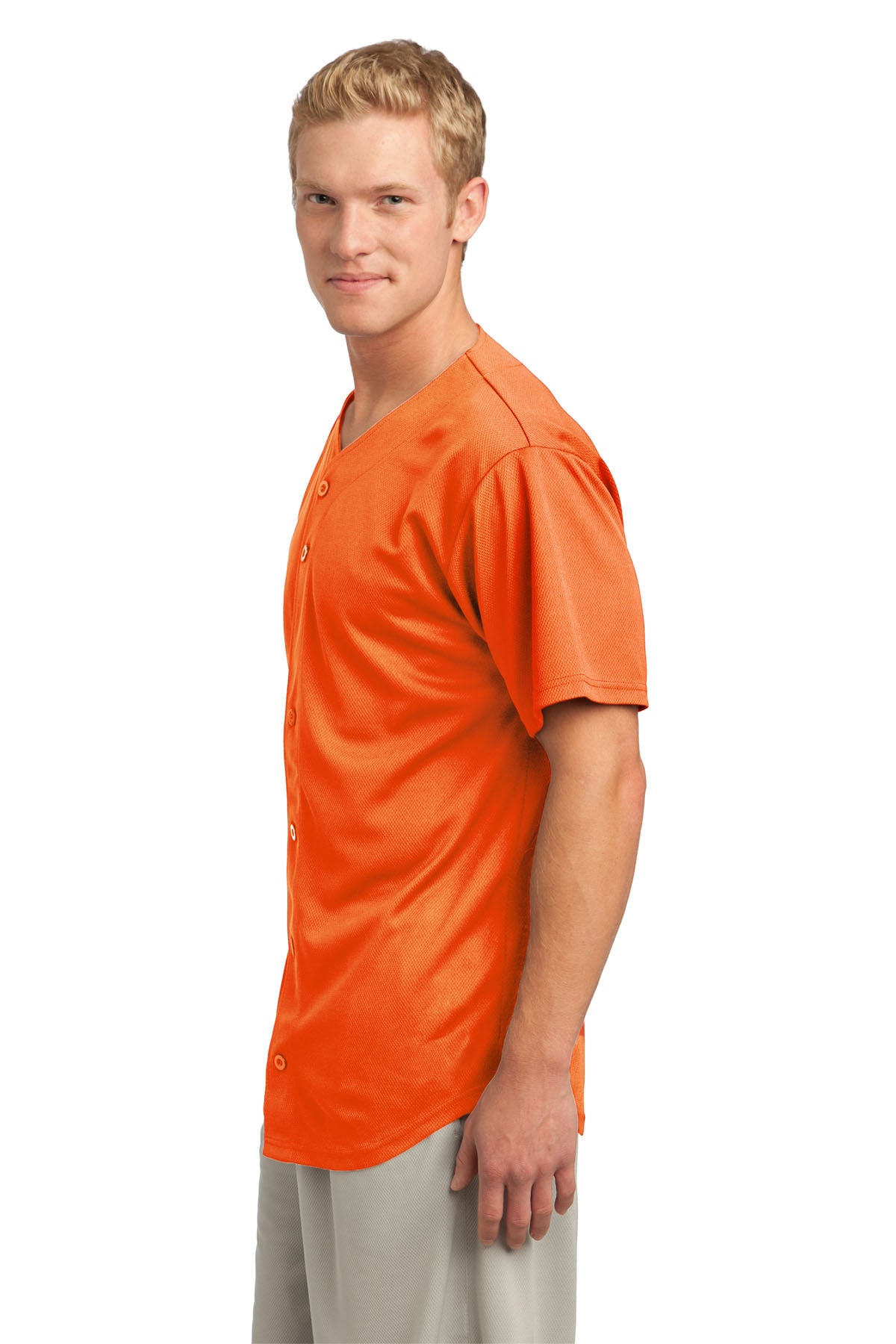 Sport-Tek® PosiCharge® Tough Mesh Full-Button Jersey