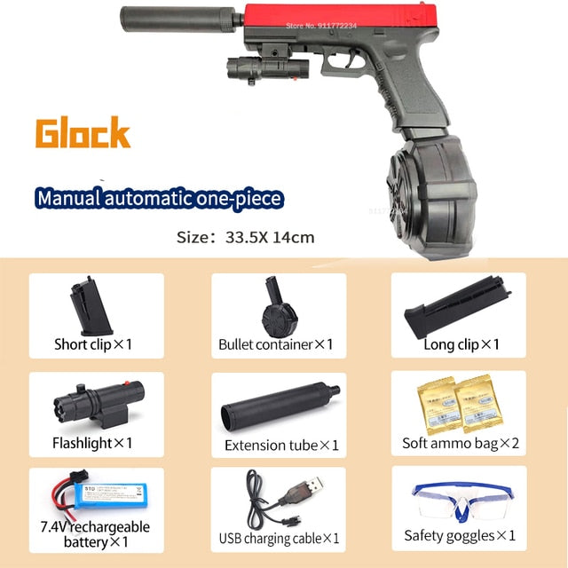 Gel Blaster, Splatter Toy, Water Gun, Electric Automatic Outdoor Activity, Street Soaker