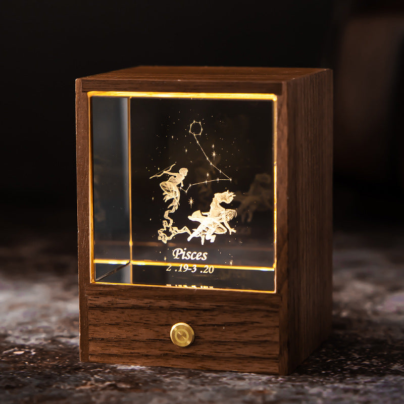 Vintage Crystal LED USB Table Lamp Decor