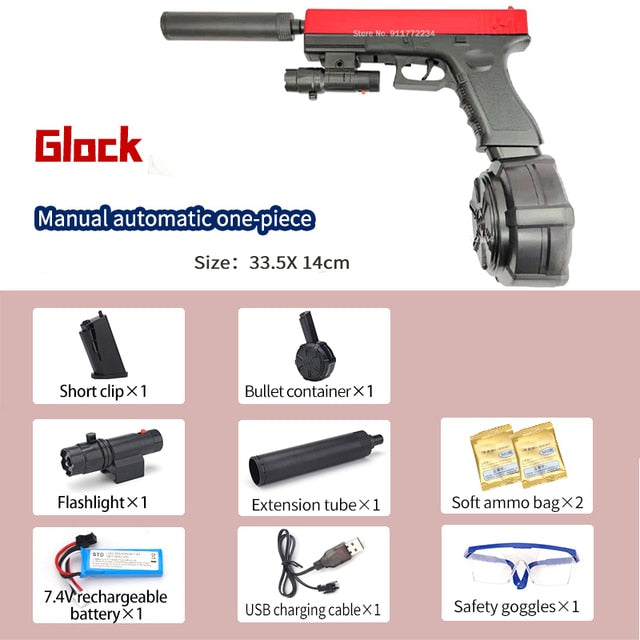 Gel Blaster, Splatter Toy, Water Gun, Electric Automatic Outdoor Activity, Street Soaker