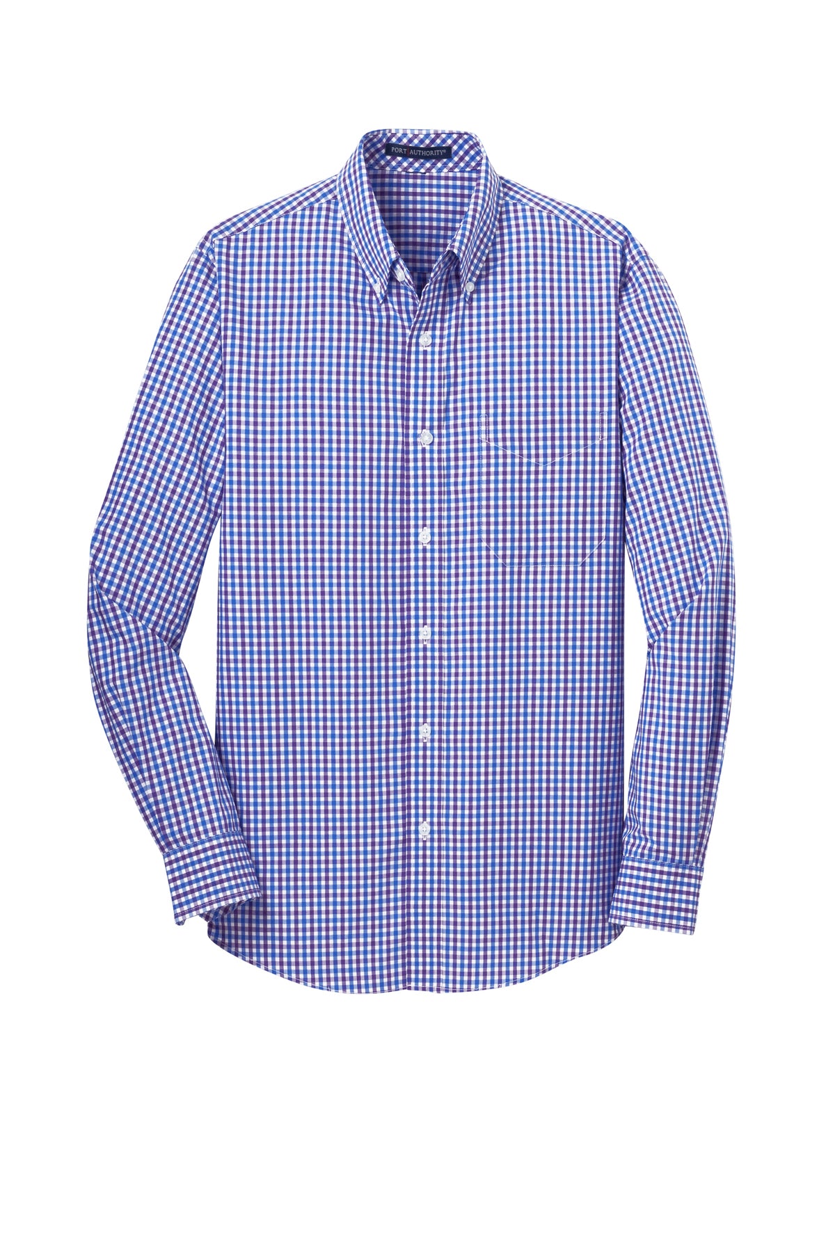 Port Authority® Long Sleeve Gingham Easy Care Shirt
