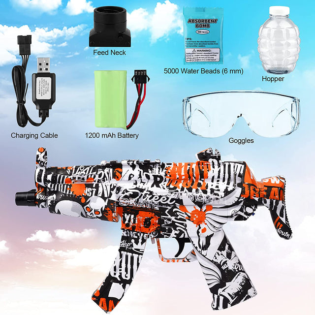 Airsoft Splatter Blaster Gun, Outdoor Indoor Best Gift for Holidays Christmas Birthday, Gel Ball Blaster Splatter Toy, Water Gun Electric Automatic Outdoor Activity
