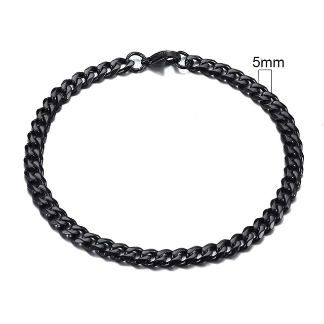 Vnox Men's Chunky Curb Chain Bracelet, Men's Bracelet Summer Gift for Him Boyfriend Husband