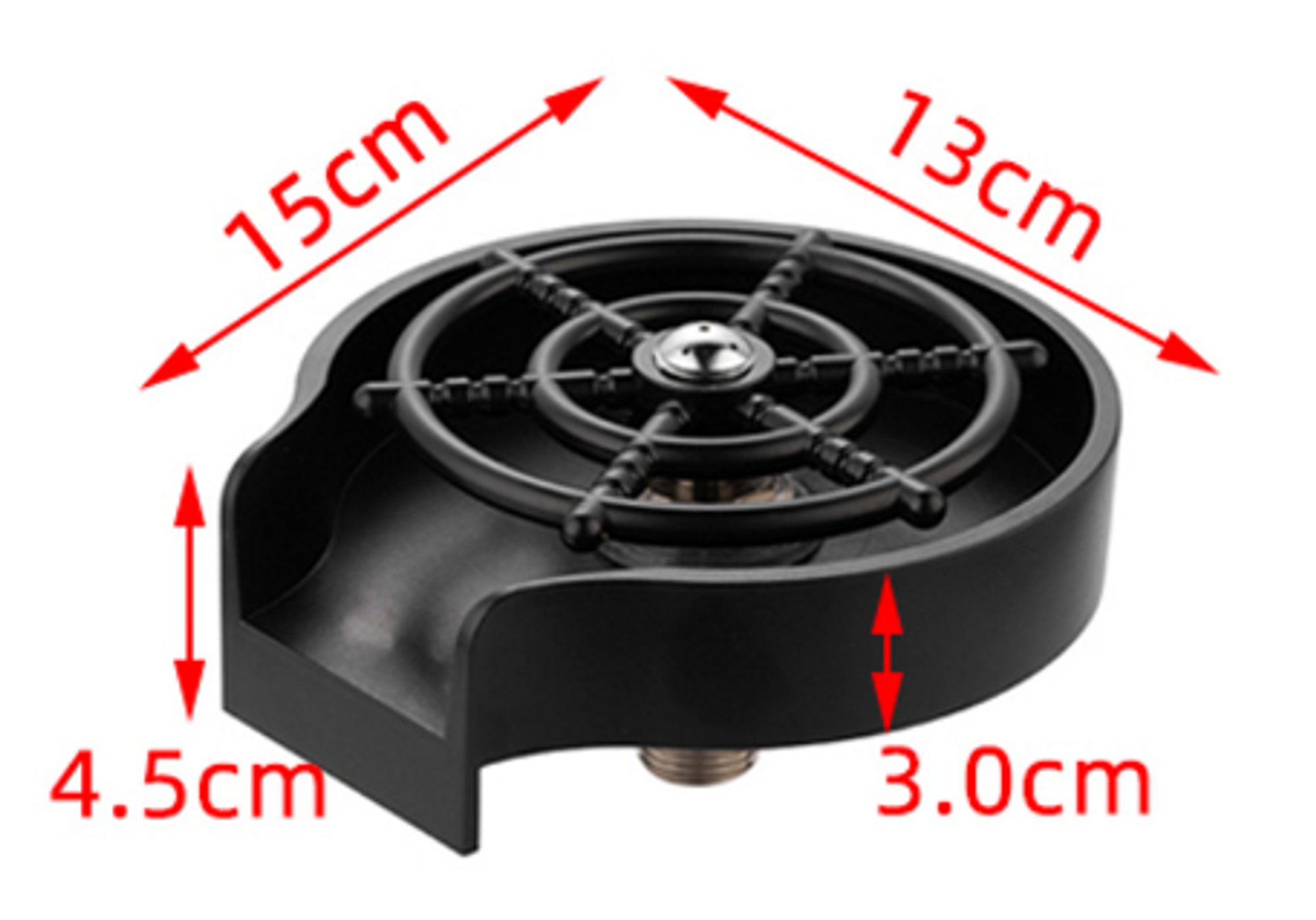 Glass Rinser for Kitchen, Kitchen Sink Accessories, Unlacquered Brass Bar Glass Rinser