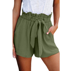 Women Summer Pants Casual Loose High Waist Shorts