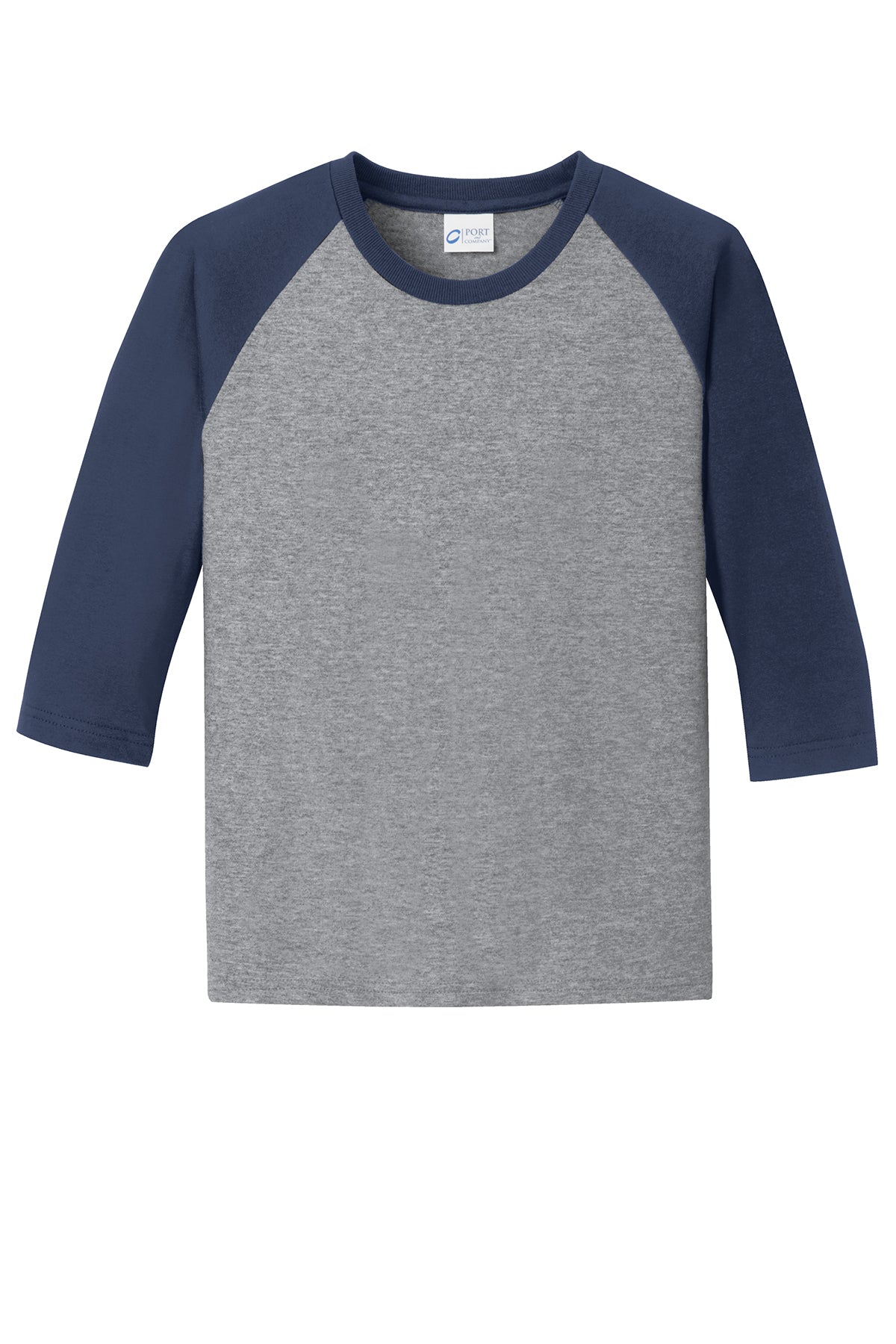 Port & Company® Youth Core Blend 3/4-Sleeve Raglan Tee