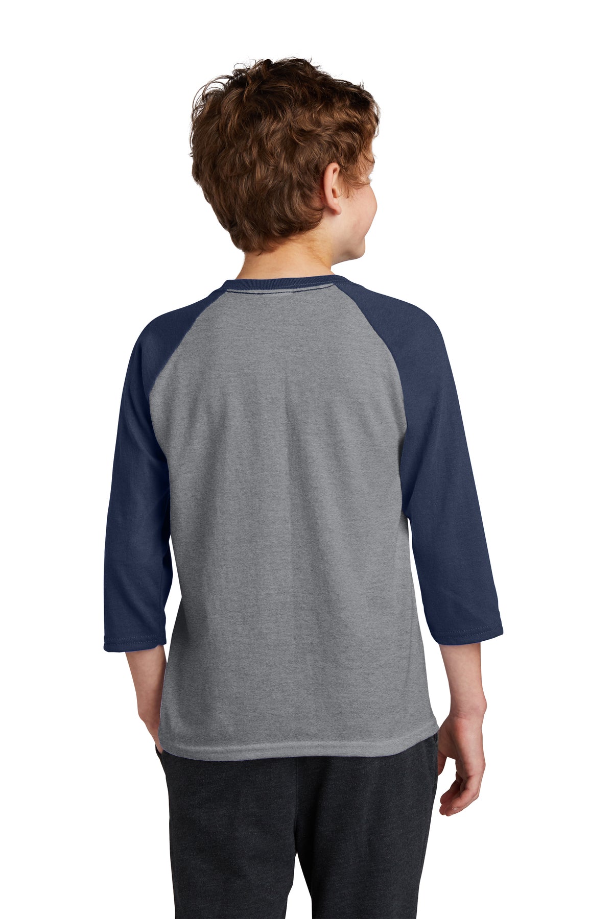 Port & Company® Youth Core Blend 3/4-Sleeve Raglan Tee