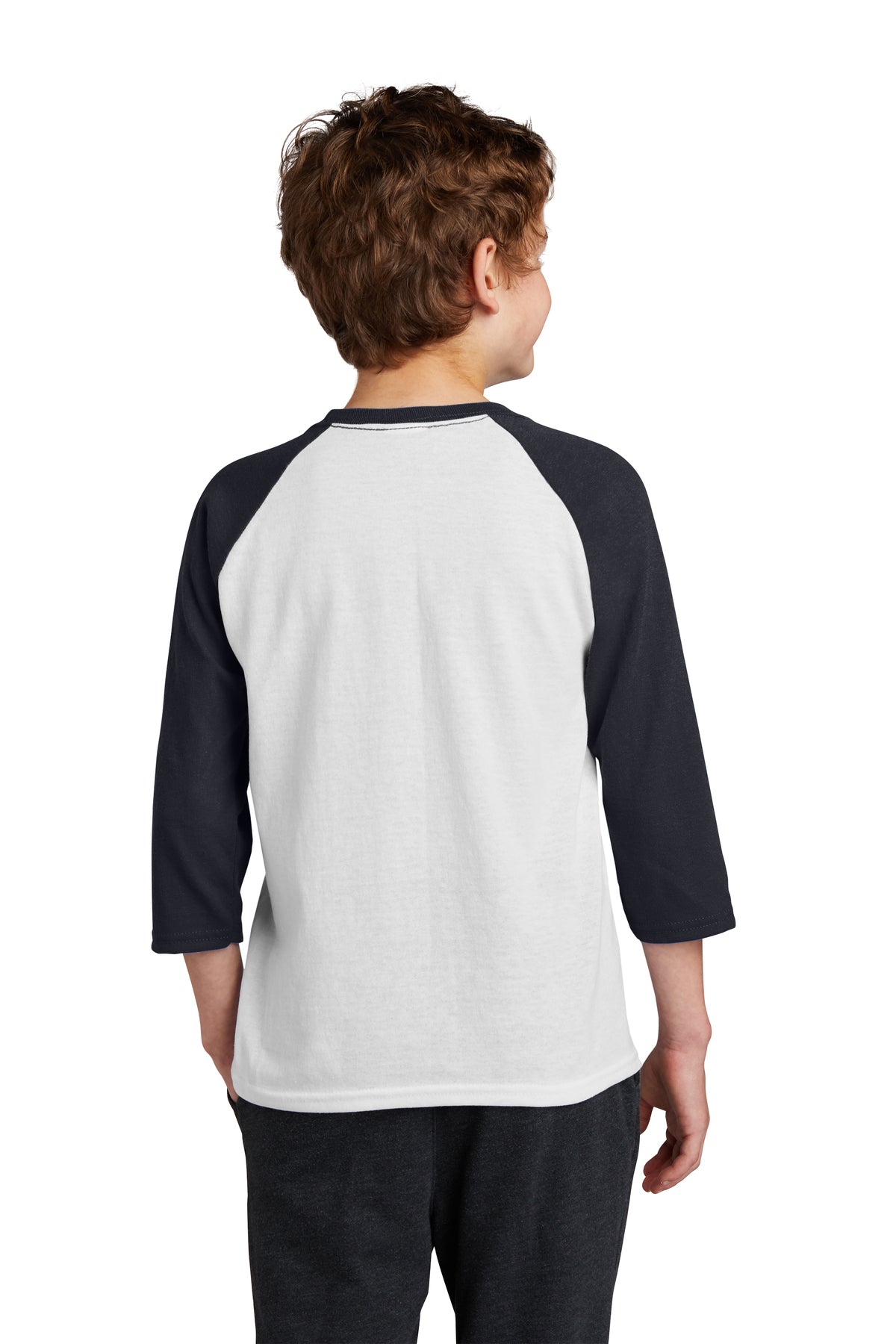 Port & Company® Youth Core Blend 3/4-Sleeve Raglan Tee