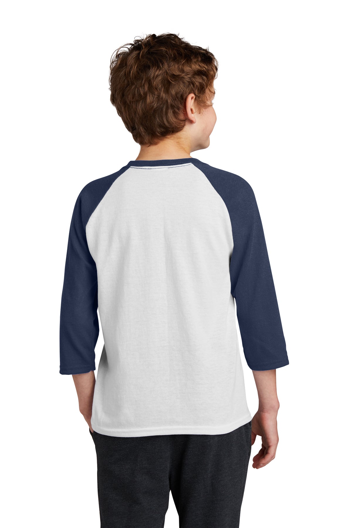 Port & Company® Youth Core Blend 3/4-Sleeve Raglan Tee
