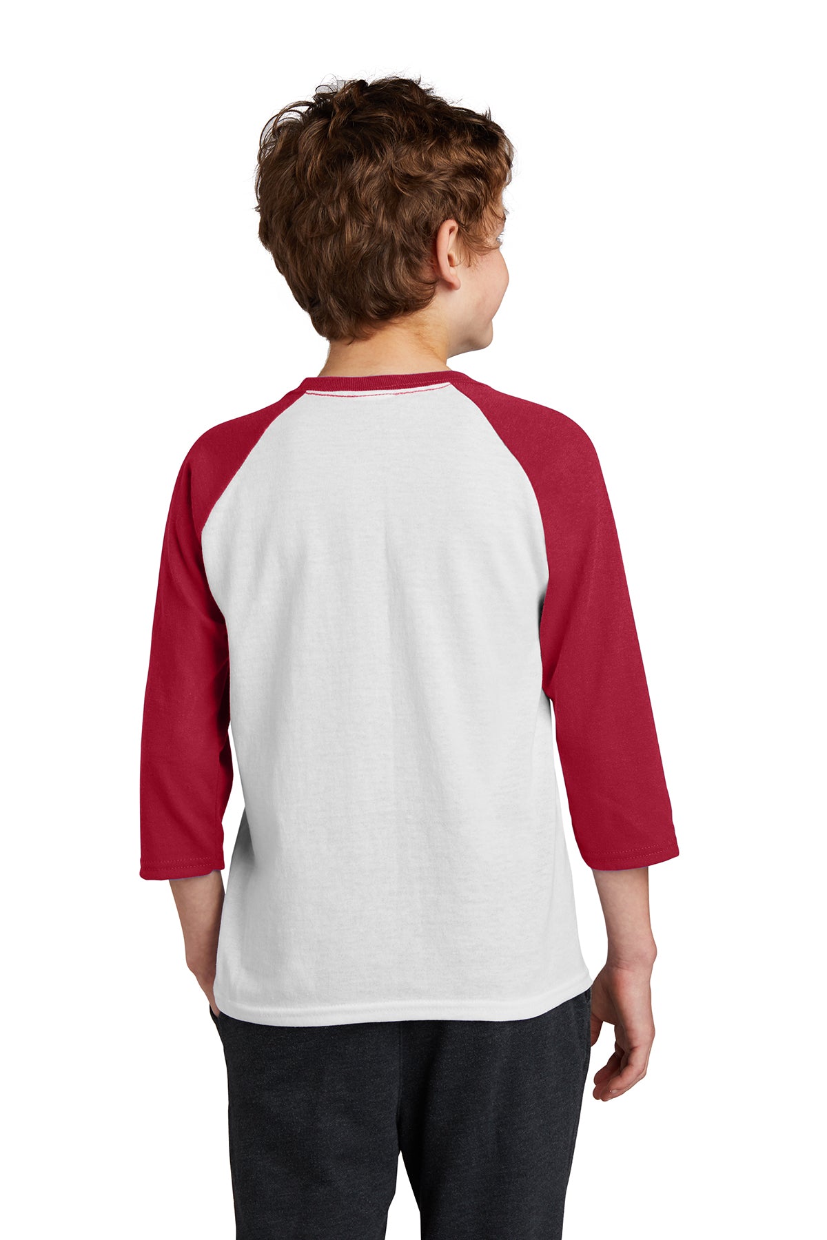 Port & Company® Youth Core Blend 3/4-Sleeve Raglan Tee