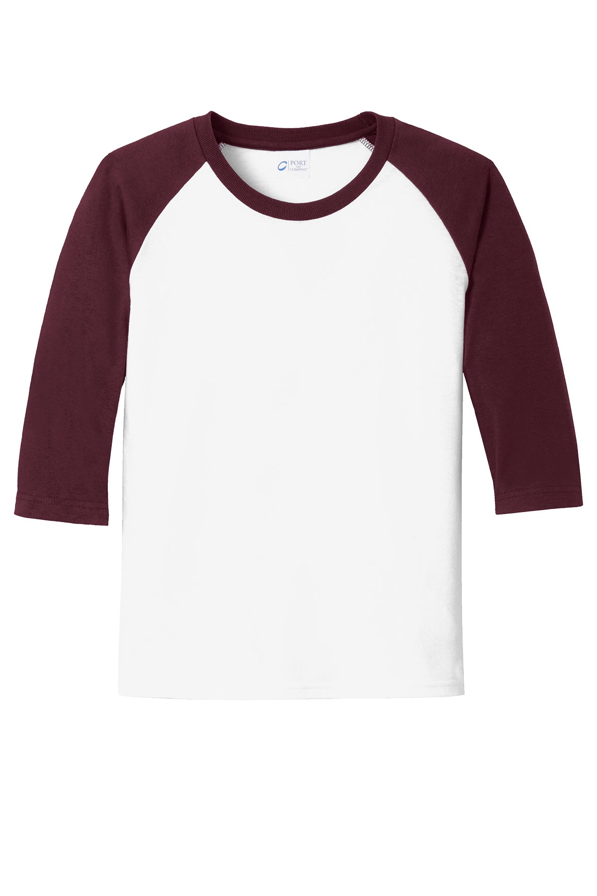 Port & Company® Youth Core Blend 3/4-Sleeve Raglan Tee