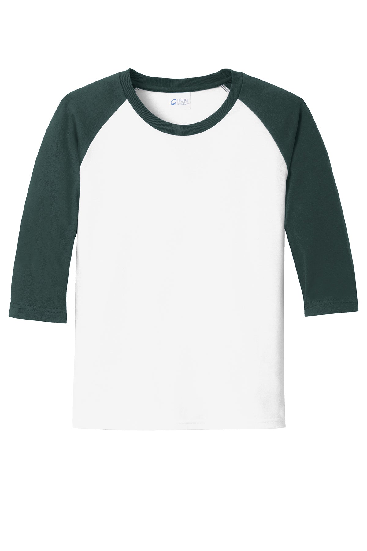 Port & Company® Youth Core Blend 3/4-Sleeve Raglan Tee