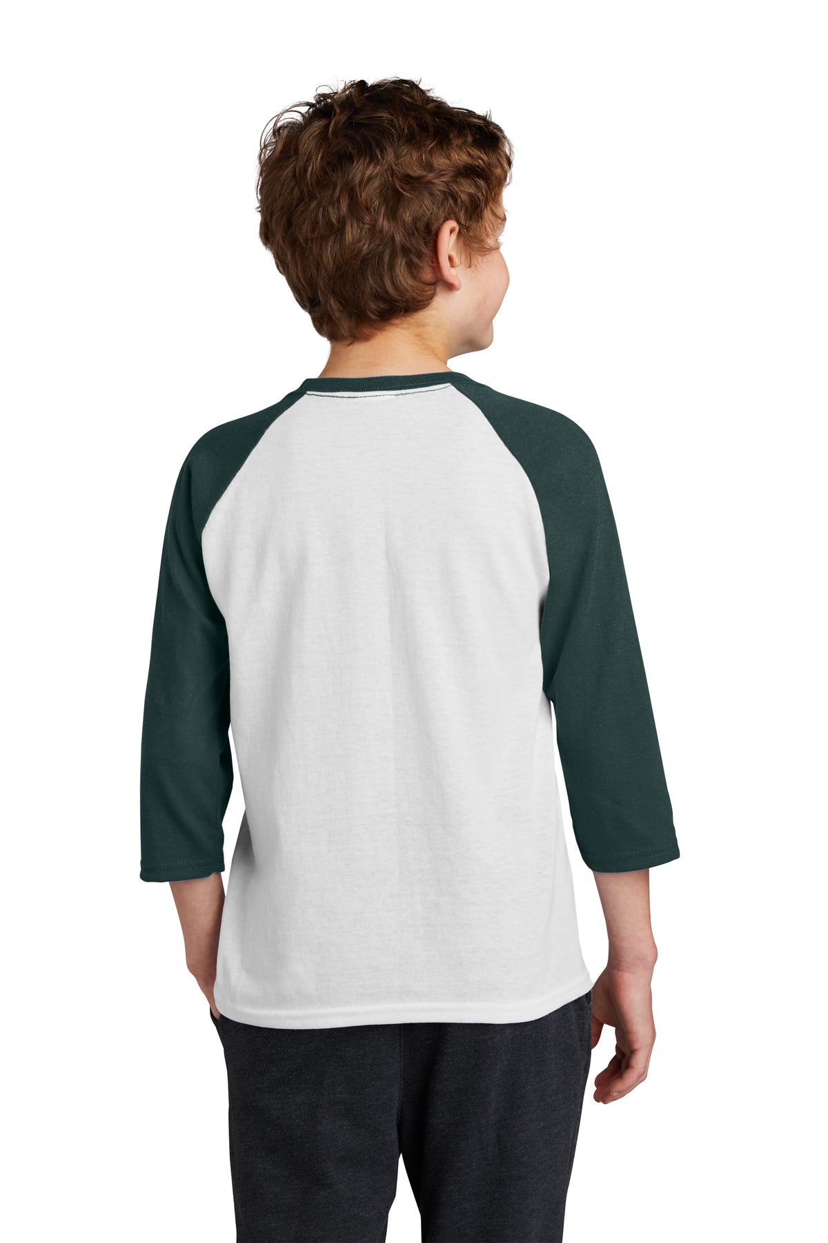 Port & Company® Youth Core Blend 3/4-Sleeve Raglan Tee
