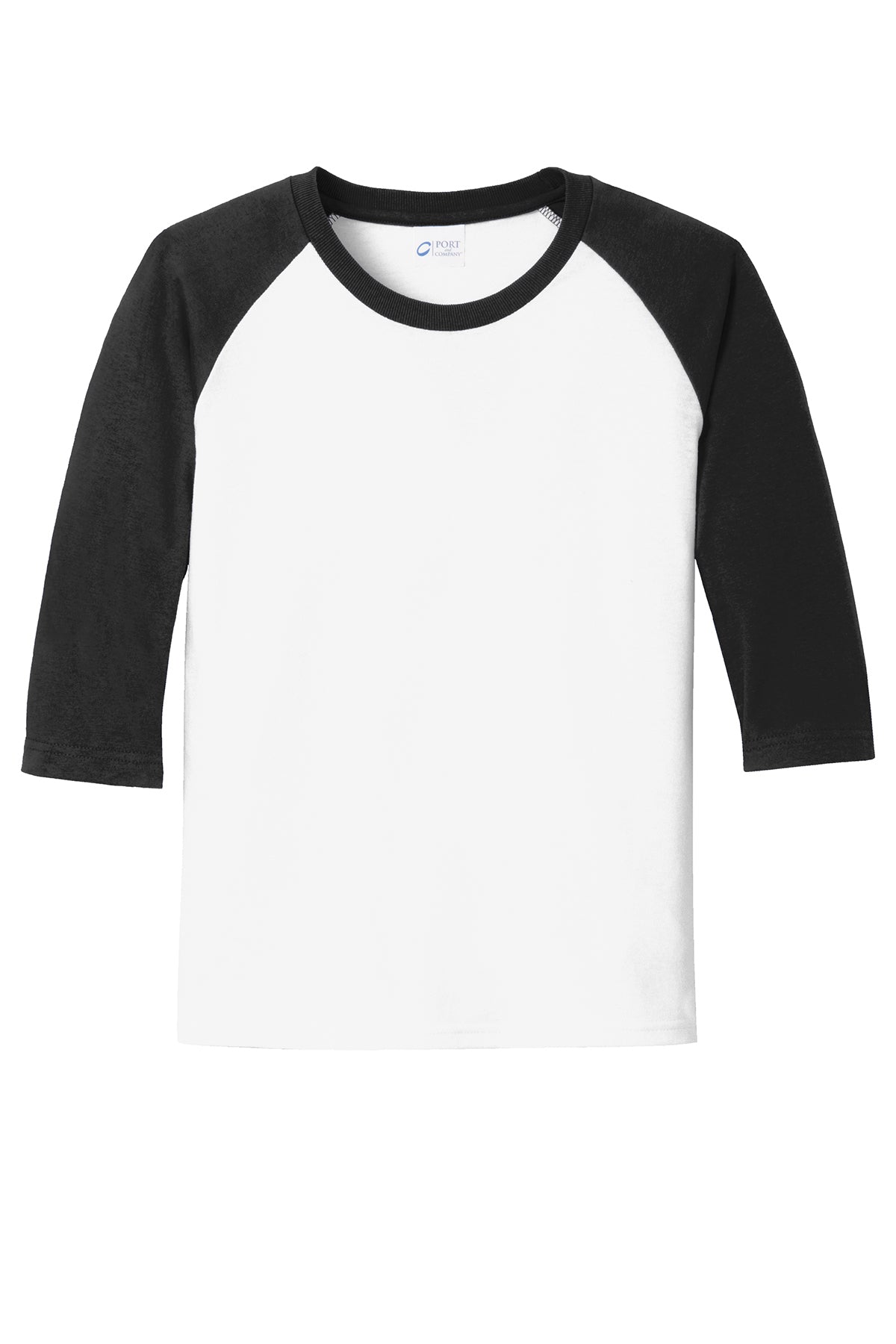 Port & Company® Youth Core Blend 3/4-Sleeve Raglan Tee