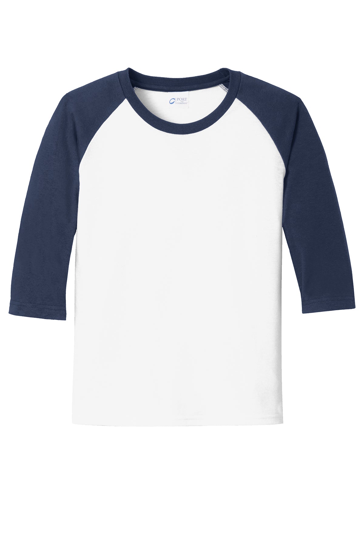 Port & Company® Youth Core Blend 3/4-Sleeve Raglan Tee