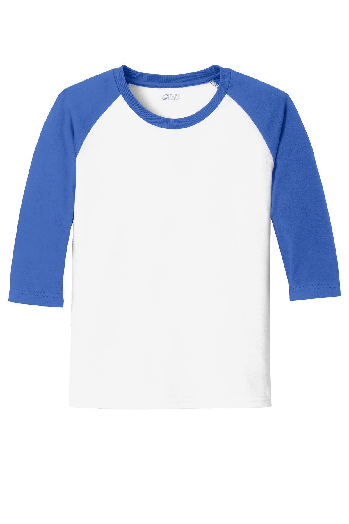 Port & Company® Youth Core Blend 3/4-Sleeve Raglan Tee