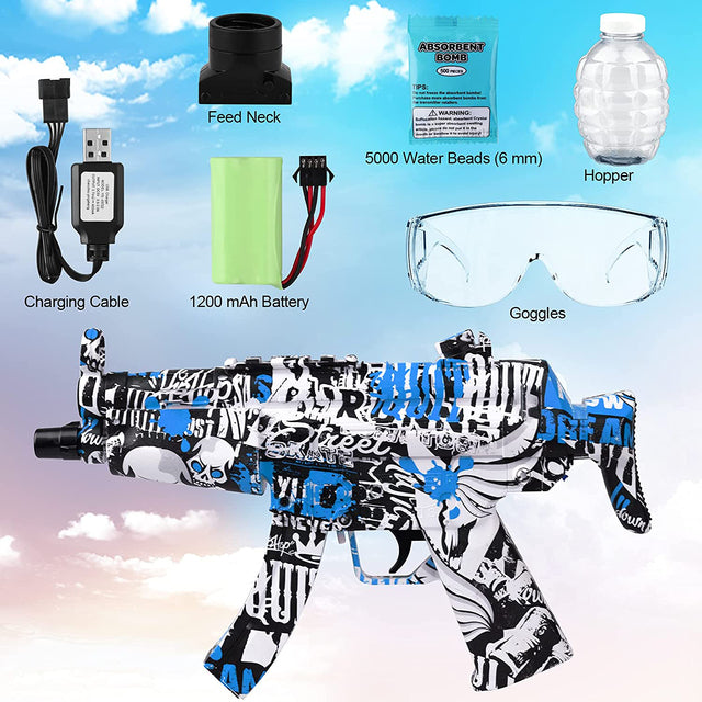 Airsoft Splatter Blaster Gun, Outdoor Indoor Best Gift for Holidays Christmas Birthday, Gel Ball Blaster Splatter Toy, Water Gun Electric Automatic Outdoor Activity