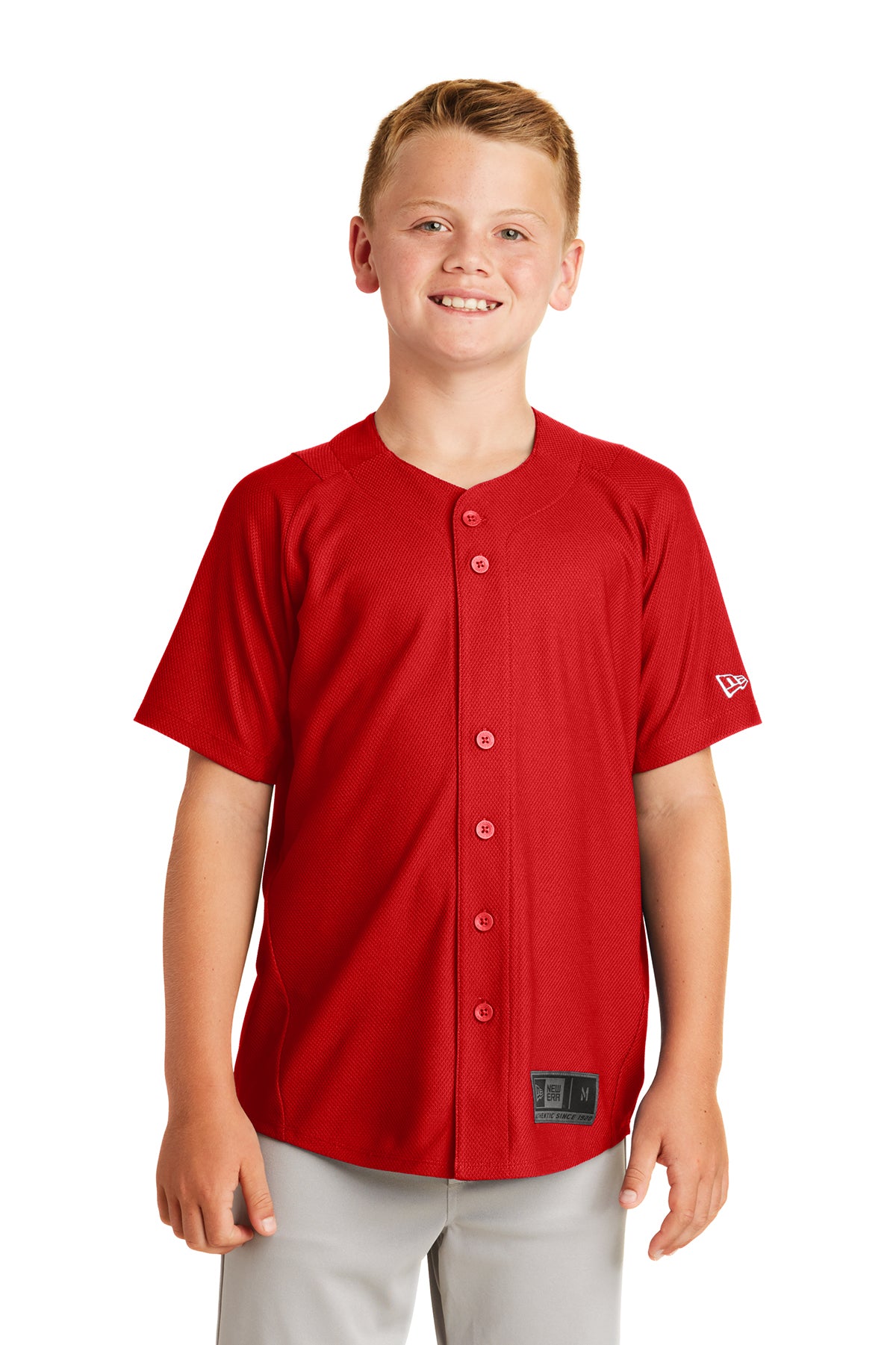 New Era® Youth Diamond Era Full-Button Jersey