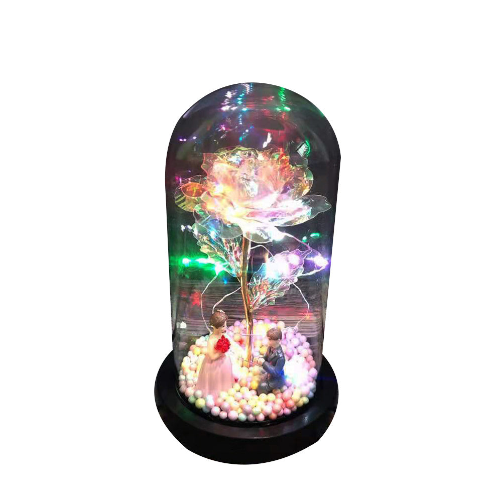 Vintage Eternal Rose Flask: Wedding & Home Decor