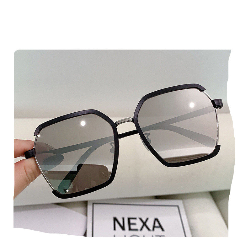 UV400 Oversize Vintage Metal Sunglasses