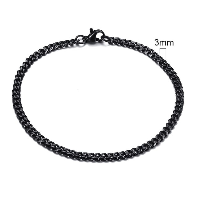 Vnox Men's Chunky Curb Chain Bracelet, Men's Bracelet Summer Gift for Him Boyfriend Husband