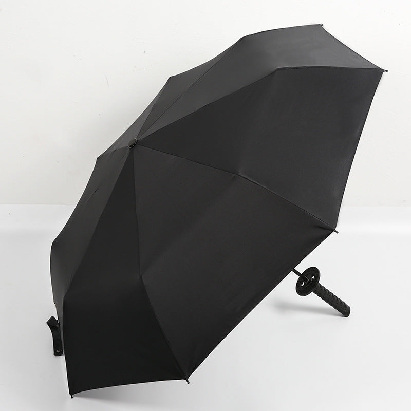 New Creative Three Fold Automatic Samurai Umbrella