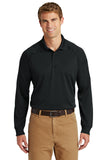 CornerStone - Select Long Sleeve Snag-Proof Tactical Polo - Black - Front model