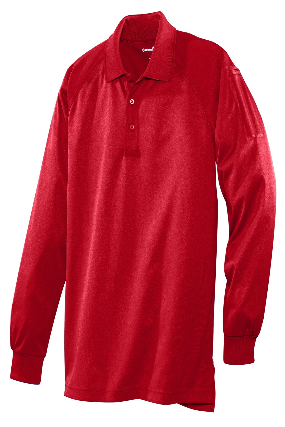 CornerStone - Select Long Sleeve Snag-Proof Tactical Polo - Red - Front flat