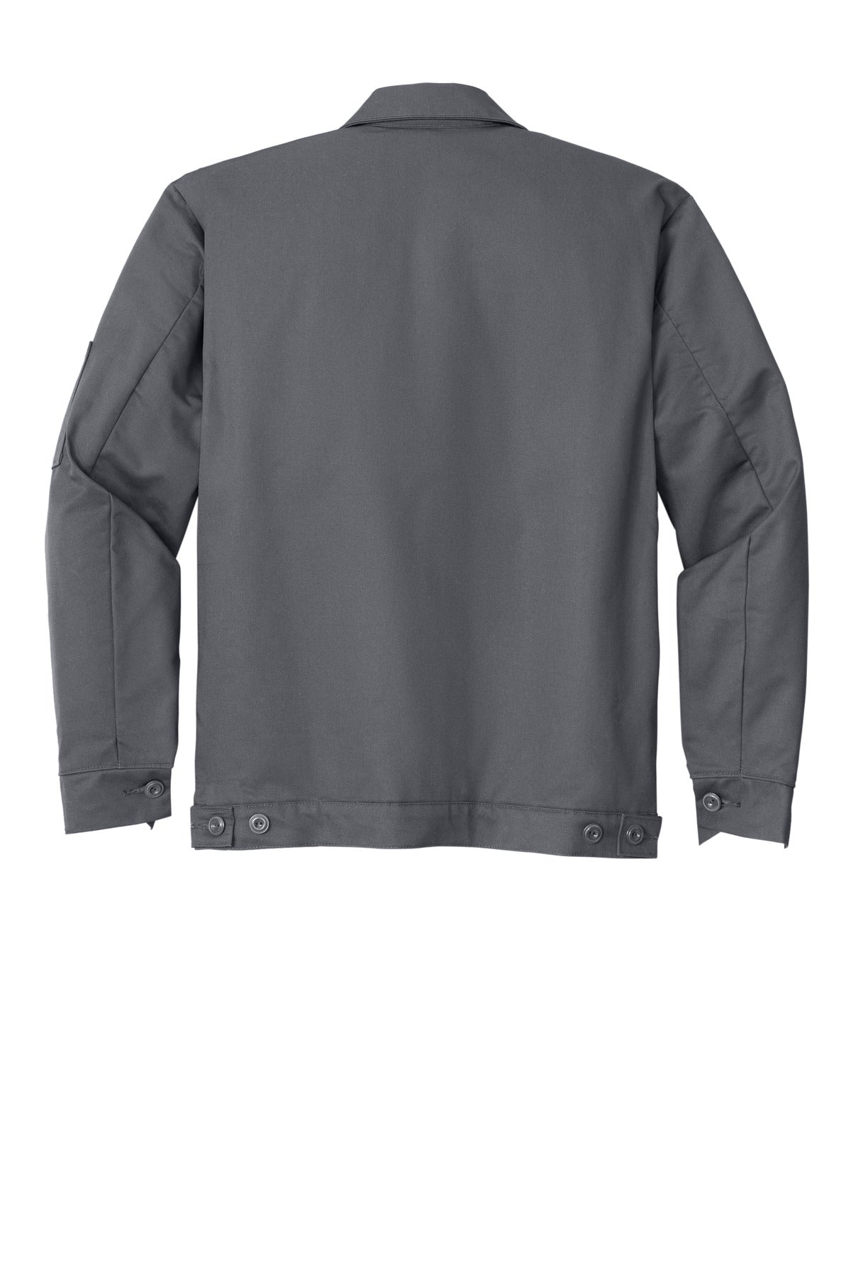 Red Kap Slash Pocket Jacket - Charcoal - Back flat