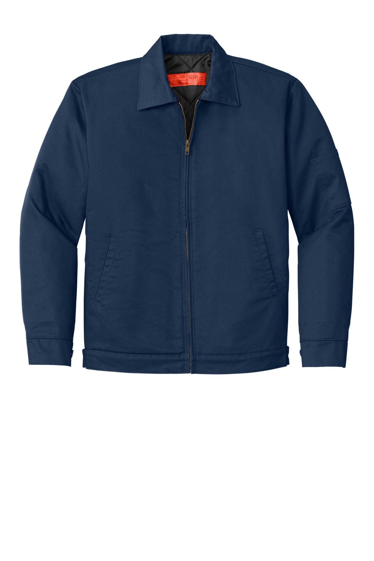 Red Kap Slash Pocket Jacket - Navy - Front flat